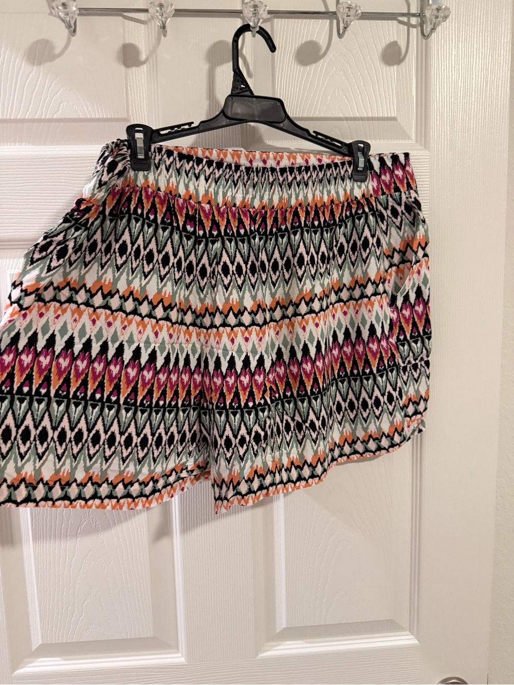 Printed Summer Shorts in Black, White, Pink, Orange